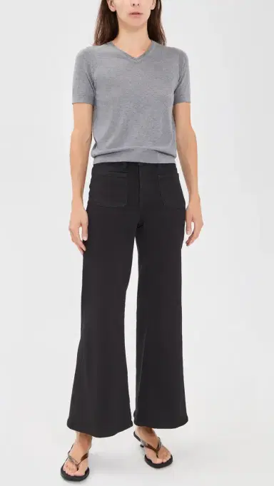 Good American Good Petite Palazzo Jeans Black1 | Thumbnail 5 Good American Good Petite Palazzo Jeans Black1 | Thumbnail 5