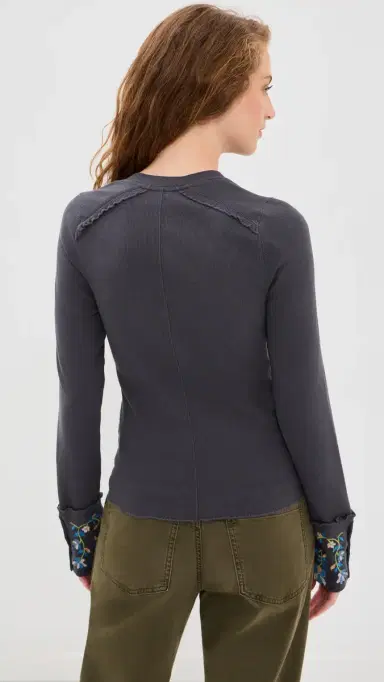 Free People Fleur Embroidered Tee | Thumbnail 4 Free People Fleur Embroidered Tee | Thumbnail 4