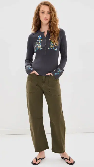 Free People Fleur Embroidered Tee | Thumbnail 6 Free People Fleur Embroidered Tee | Thumbnail 6