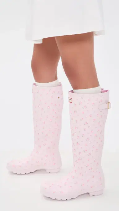 Hunter Boots Hunter x LoveShackFancy Original Tall Back Adjustable Boots Light Pink 61 | Thumbnail 4 Hunter Boots Hunter x LoveShackFancy Original Tall Back Adjustable Boots Light Pink 61 | Thumbnail 4