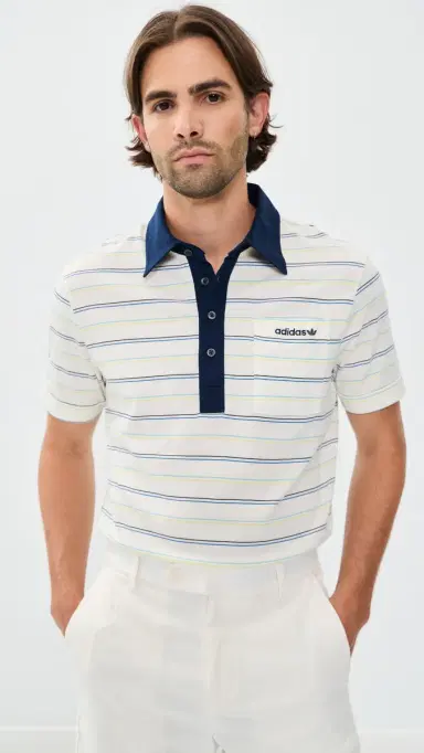 Adidas Golf Originals Striped Pocket Polo | Thumbnail 2 Adidas Golf Originals Striped Pocket Polo | Thumbnail 2