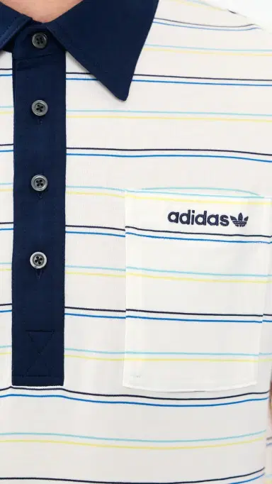 Adidas Golf Originals Striped Pocket Polo | Thumbnail 6 Adidas Golf Originals Striped Pocket Polo | Thumbnail 6