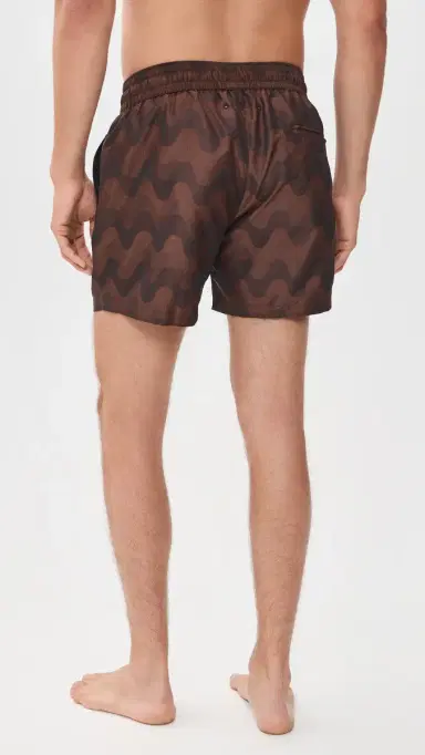 Frescobol Carioca Rio port Copacabana Jacquard wim Trunks 4 Cacao | Thumbnail 3 Frescobol Carioca Rio port Copacabana Jacquard wim Trunks 4 Cacao | Thumbnail 3