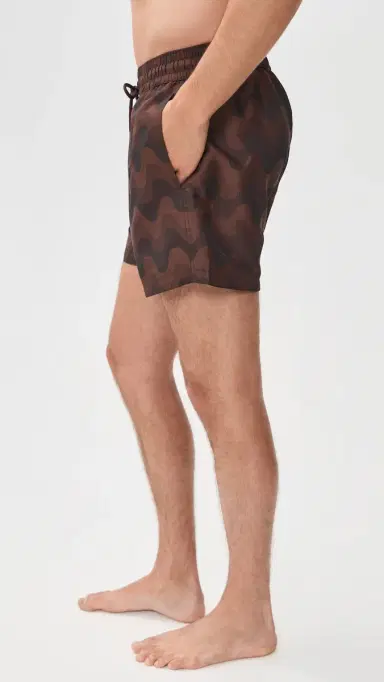 Frescobol Carioca Rio port Copacabana Jacquard wim Trunks 4 Cacao | Thumbnail 4 Frescobol Carioca Rio port Copacabana Jacquard wim Trunks 4 Cacao | Thumbnail 4