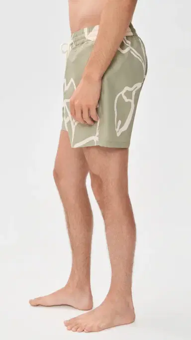 Frescobol Carioca Rio Flor Print Swim Shorts Palm Green | Thumbnail 4 Frescobol Carioca Rio Flor Print Swim Shorts Palm Green | Thumbnail 4