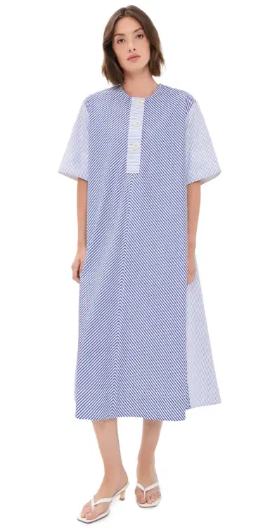 Lee Mathews Ivy Stripe Shirt Dress | Thumbnail 1 Lee Mathews Ivy Stripe Shirt Dress | Thumbnail 1
