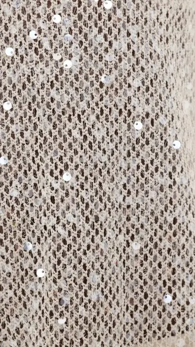 VRG GRL abre Sequin Midi Dress Oat | Thumbnail 6 VRG GRL abre Sequin Midi Dress Oat | Thumbnail 6