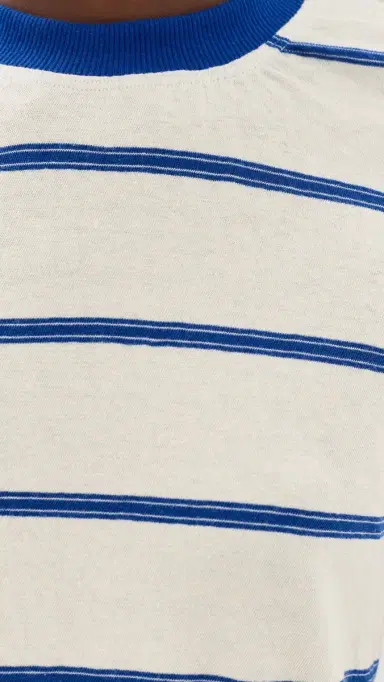 Askk NY Classic Ringer Tee Blue tripe | Thumbnail 6 Askk NY Classic Ringer Tee Blue tripe | Thumbnail 6