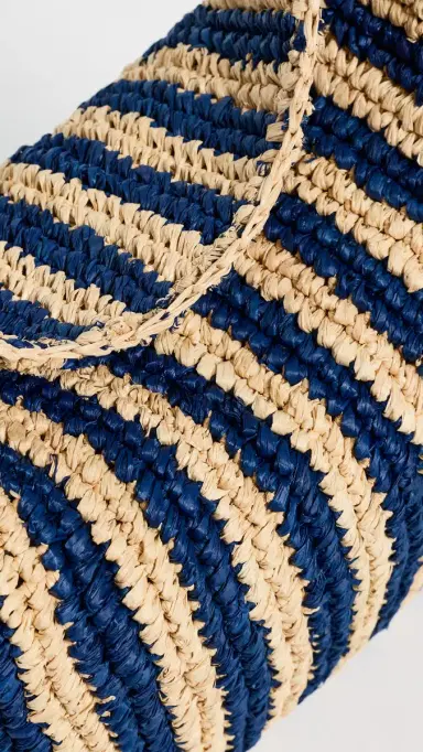 Madewell Handwoven Shoulder Bag - Raffia Stripe Retro Blue Stripe Multi One Size | Thumbnail 5 Madewell Handwoven Shoulder Bag - Raffia Stripe Retro Blue Stripe Multi One Size | Thumbnail 5