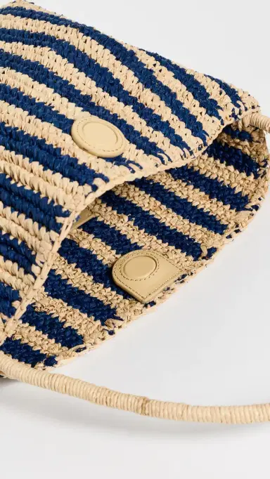 Madewell Handwoven Shoulder Bag - Raffia Stripe Retro Blue Stripe Multi One Size | Thumbnail 6 Madewell Handwoven Shoulder Bag - Raffia Stripe Retro Blue Stripe Multi One Size | Thumbnail 6