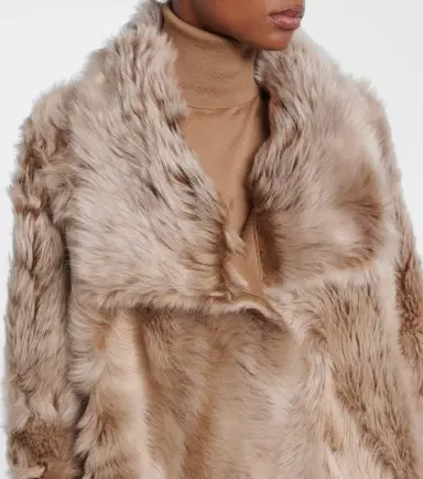 Yves Salomon Reversible shearling wrap jacket | Thumbnail 2 Yves Salomon Reversible shearling wrap jacket | Thumbnail 2