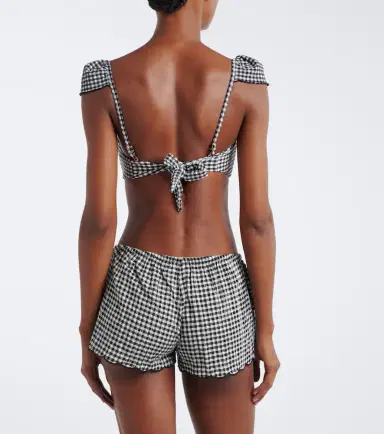 Montce Cabana gingham seersucker bikini top | Thumbnail 2 Montce Cabana gingham seersucker bikini top | Thumbnail 2
