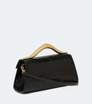 Elie Saab Petit Wave croc-effect leather top-handle bag | Thumbnail 3 Elie Saab Petit Wave croc-effect leather top-handle bag | Thumbnail 3