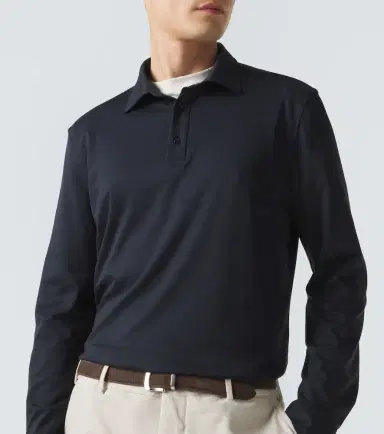 AGNONA Cotton and silk polo shirt | Thumbnail 4 AGNONA Cotton and silk polo shirt | Thumbnail 4