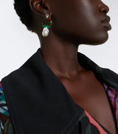 Dries Van Noten Embellished drop earrings | Thumbnail 6 Dries Van Noten Embellished drop earrings | Thumbnail 6