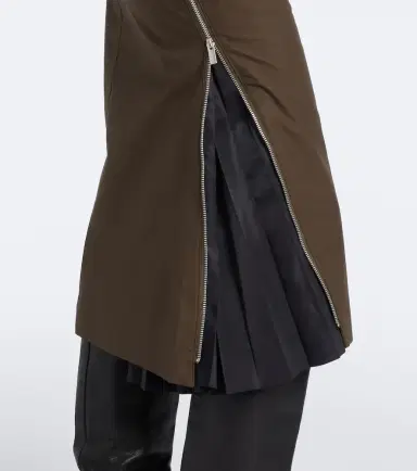 Sacai Pleated cotton midi skirt | Thumbnail 3 Sacai Pleated cotton midi skirt | Thumbnail 3