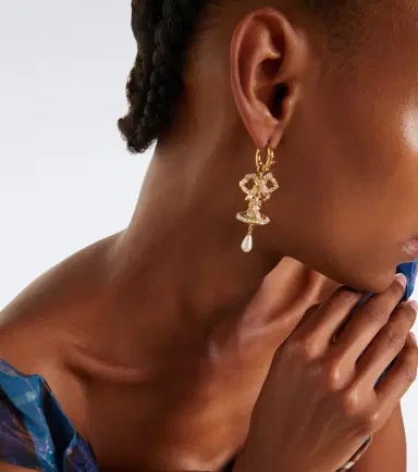 Vivienne Westwood Rigoberta embellished faux pearl earrings | Thumbnail 5 Vivienne Westwood Rigoberta embellished faux pearl earrings | Thumbnail 5