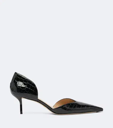 Victoria Beckham Victoria Angle D'Orsay croc-effect leather pumps | Thumbnail 3 Victoria Beckham Victoria Angle D'Orsay croc-effect leather pumps | Thumbnail 3