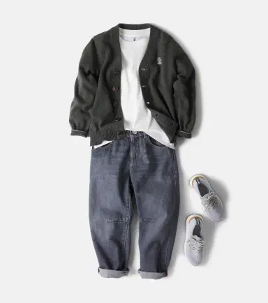 BRUNELLO CUCINELLI KIDS Suede-trimmed sneakers | Thumbnail 2 BRUNELLO CUCINELLI KIDS Suede-trimmed sneakers | Thumbnail 2