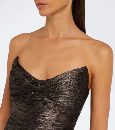 Maria Lucia Hohan Heidi metallic silk corset gown | Thumbnail 2 Maria Lucia Hohan Heidi metallic silk corset gown | Thumbnail 2