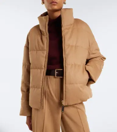 Max Mara Reversible camel hair down jacket | Thumbnail 4 Max Mara Reversible camel hair down jacket | Thumbnail 4