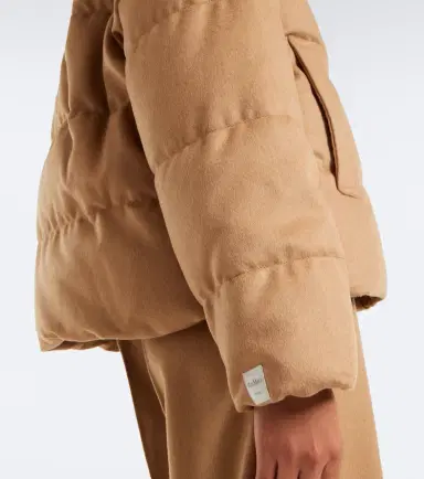 Max Mara Reversible camel hair down jacket | Thumbnail 7 Max Mara Reversible camel hair down jacket | Thumbnail 7