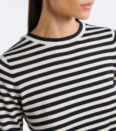 Extreme Cashmere N°451 Lisa striped cotton and cashmere top | Thumbnail 5 Extreme Cashmere N°451 Lisa striped cotton and cashmere top | Thumbnail 5