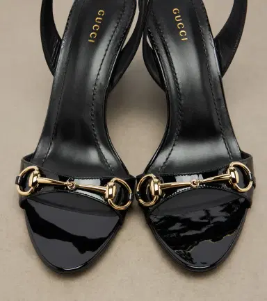Gucci Donna patent leather wedge sandals | Thumbnail 2 Gucci Donna patent leather wedge sandals | Thumbnail 2