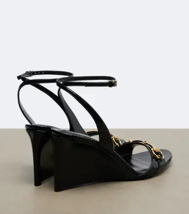 Gucci Donna patent leather wedge sandals | Thumbnail 4 Gucci Donna patent leather wedge sandals | Thumbnail 4