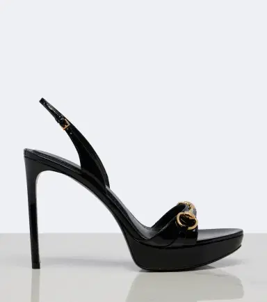 Gucci Donna patent leather platform sandals | Thumbnail 3 Gucci Donna patent leather platform sandals | Thumbnail 3