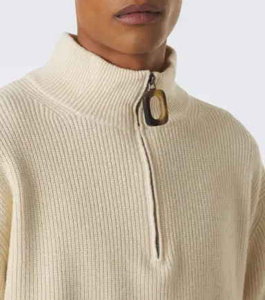 JW Anderson Ribbed-knit wool and cotton sweater | Thumbnail 3 JW Anderson Ribbed-knit wool and cotton sweater | Thumbnail 3