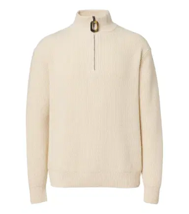 JW Anderson Ribbed-knit wool and cotton sweater | Thumbnail 1 JW Anderson Ribbed-knit wool and cotton sweater | Thumbnail 1
