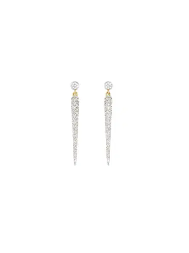 Wish Fine Jewelry 0.45ct Diamond 14K Gold Graduated Dangle Drop Earrings | Thumbnail 1 Wish Fine Jewelry 0.45ct Diamond 14K Gold Graduated Dangle Drop Earrings | Thumbnail 1