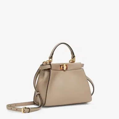 Fendi Iconic small Peekaboo bag made of dove grey leather | Thumbnail 2 Fendi Iconic small Peekaboo bag made of dove grey leather | Thumbnail 2