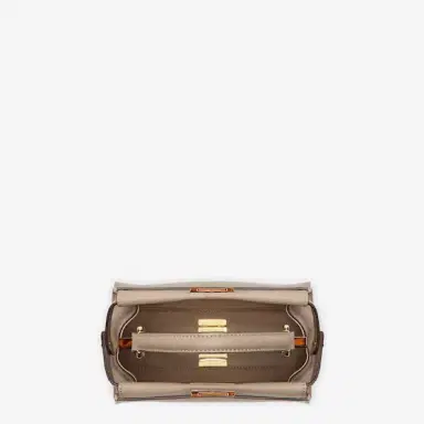 Fendi Iconic small Peekaboo bag made of dove grey leather | Thumbnail 4 Fendi Iconic small Peekaboo bag made of dove grey leather | Thumbnail 4