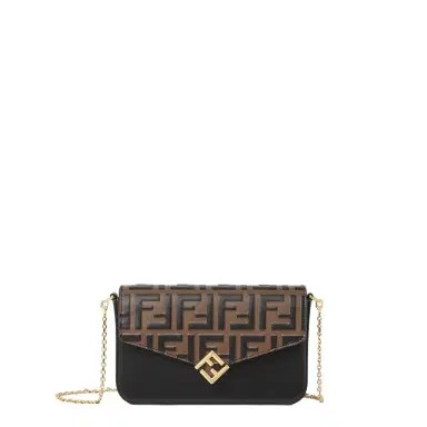 Fendi Ff Diamonds Wallet On Chain | Thumbnail 1 Fendi Ff Diamonds Wallet On Chain | Thumbnail 1