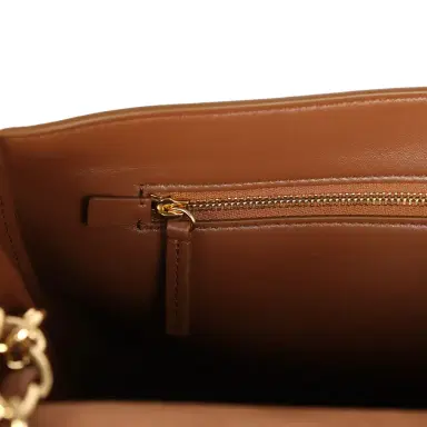 Chanel Chanel Maxi "Souplissimo" Large Flap Bag Camel Suede Gold Hardware | Thumbnail 9 Chanel Chanel Maxi "Souplissimo" Large Flap Bag Camel Suede Gold Hardware | Thumbnail 9
