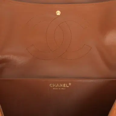 Chanel Chanel Maxi "Souplissimo" Large Flap Bag Camel Suede Gold Hardware | Thumbnail 10 Chanel Chanel Maxi "Souplissimo" Large Flap Bag Camel Suede Gold Hardware | Thumbnail 10