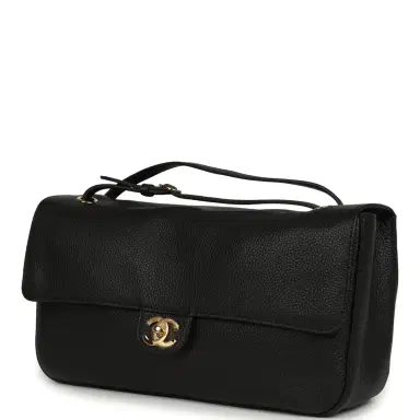 Chanel Chanel Maxi "Souplissimo" Small Flap Bag Black Grained Calfskin Gold Hardware | Thumbnail 5 Chanel Chanel Maxi "Souplissimo" Small Flap Bag Black Grained Calfskin Gold Hardware | Thumbnail 5