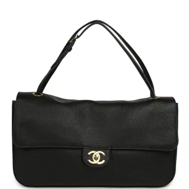 Chanel Chanel Maxi "Souplissimo" Small Flap Bag Black Grained Calfskin Gold Hardware | Thumbnail 7 Chanel Chanel Maxi "Souplissimo" Small Flap Bag Black Grained Calfskin Gold Hardware | Thumbnail 7