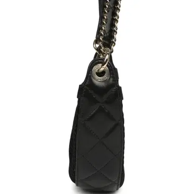 Chanel Chanel Round Clutch with Chain Black Mesh, Lambskin Light Gold Hardware | Thumbnail 3 Chanel Chanel Round Clutch with Chain Black Mesh, Lambskin Light Gold Hardware | Thumbnail 3