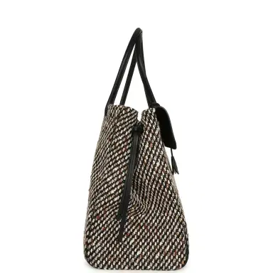 Chanel Chanel XXL "Urban Essential" Shopping Tote Black Calfskin and Multi Tweed Gold Hardware | Thumbnail 3 Chanel Chanel XXL "Urban Essential" Shopping Tote Black Calfskin and Multi Tweed Gold Hardware | Thumbnail 3