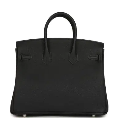 HERMÈS Hermes Birkin 25 Black Togo Palladium Hardware | Thumbnail 4 HERMÈS Hermes Birkin 25 Black Togo Palladium Hardware | Thumbnail 4