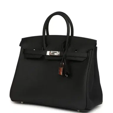 HERMÈS Hermes Birkin 25 Black Togo Palladium Hardware | Thumbnail 5 HERMÈS Hermes Birkin 25 Black Togo Palladium Hardware | Thumbnail 5