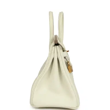HERMÈS Hermes Birkin 25 Mushroom Togo Gold Hardware | Thumbnail 3 HERMÈS Hermes Birkin 25 Mushroom Togo Gold Hardware | Thumbnail 3