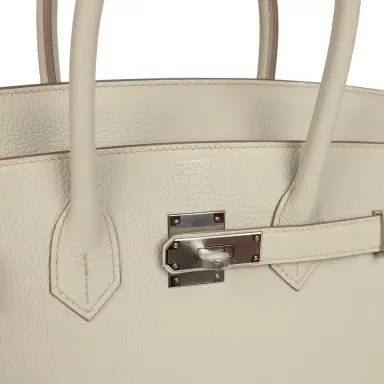HERMÈS Hermes Birkin 35 Beton Togo Palladium Hardware | Thumbnail 7 HERMÈS Hermes Birkin 35 Beton Togo Palladium Hardware | Thumbnail 7