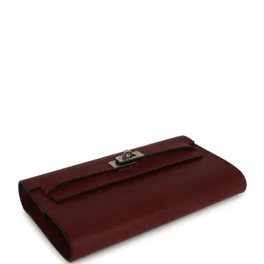 HERMÈS Hermes Kelly Wallet To Go Rouge H Epsom Palladium Hardware | Thumbnail 6 HERMÈS Hermes Kelly Wallet To Go Rouge H Epsom Palladium Hardware | Thumbnail 6