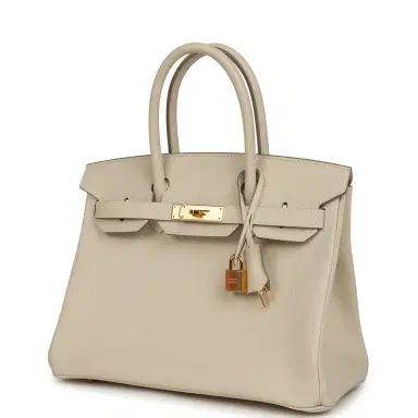 HERMÈS Pre-owned Hermes Birkin 30 Craie Epsom Gold Hardware | Thumbnail 5 HERMÈS Pre-owned Hermes Birkin 30 Craie Epsom Gold Hardware | Thumbnail 5