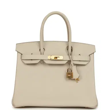 HERMÈS Pre-owned Hermes Birkin 30 Craie Epsom Gold Hardware | Thumbnail 1 HERMÈS Pre-owned Hermes Birkin 30 Craie Epsom Gold Hardware | Thumbnail 1