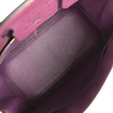 HERMÈS Pre-owned Hermes Birkin 30 Violet Ostrich Palladium Hardware | Thumbnail 8 HERMÈS Pre-owned Hermes Birkin 30 Violet Ostrich Palladium Hardware | Thumbnail 8